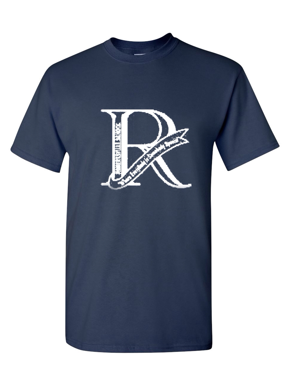 Navy t shirt with school design