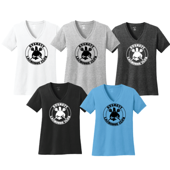 14 Round Logo Ladies V-Neck Tee