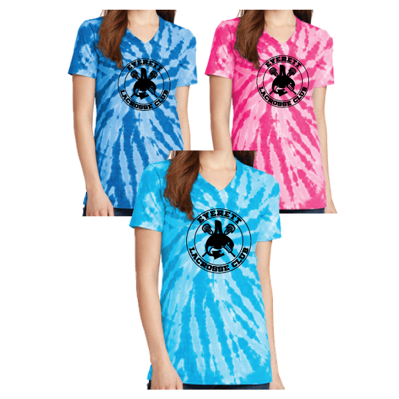 20 Ladies V-Neck Tie-Dye Tee