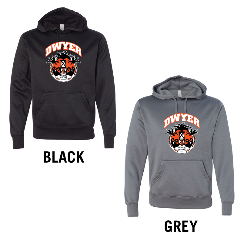 P. Performance Moisture Wicking Hoody - Logo Front Only