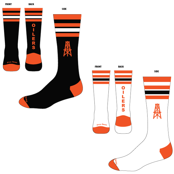 X. New Oiler Soccer Socks
