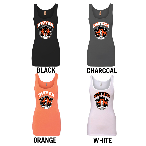 C1. Ladies Slim Fit Tank - Logo Front Only