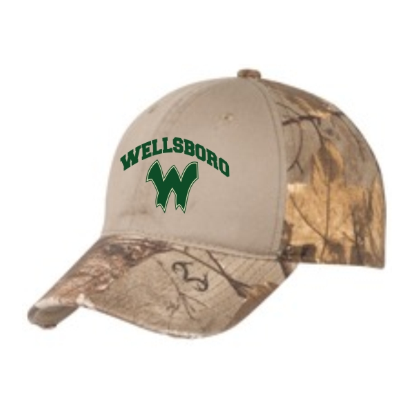 O1. Realtree Camo Hat with Contrasting Front