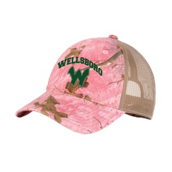 P1. Pink Camo Mesh Back Hat