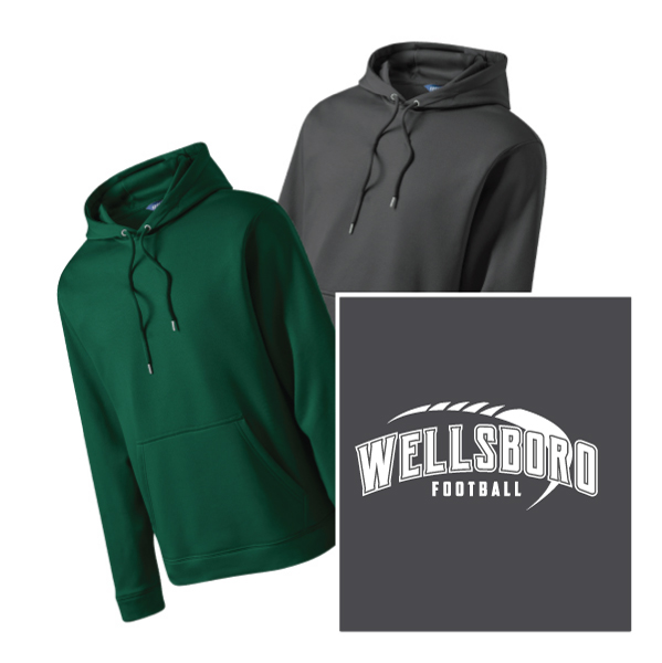F4) 100% Polyester Moisture Management Hoody