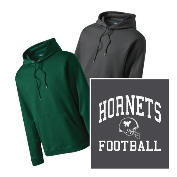 F6) 100% Polyester Moisture Management Hoody