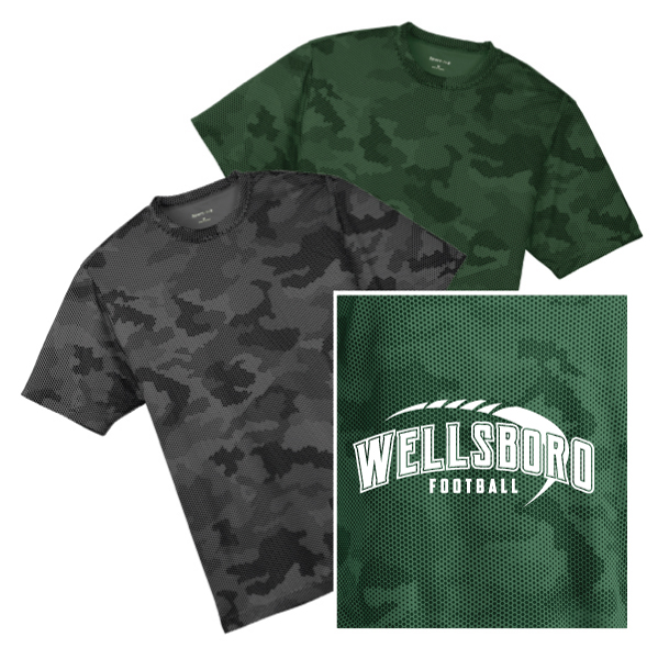 G4) 100% Polyester Wicking Camohex T-Shirt