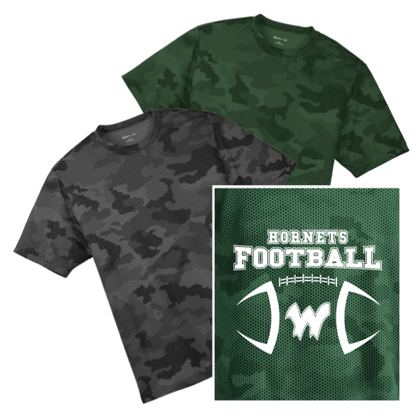 G5) 100% Polyester Wicking Camohex T-Shirt