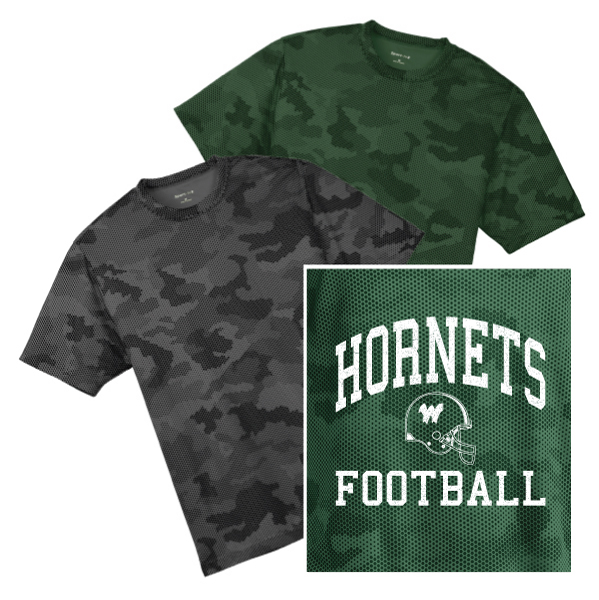 G6) 100% Polyester Wicking Camohex T-Shirt
