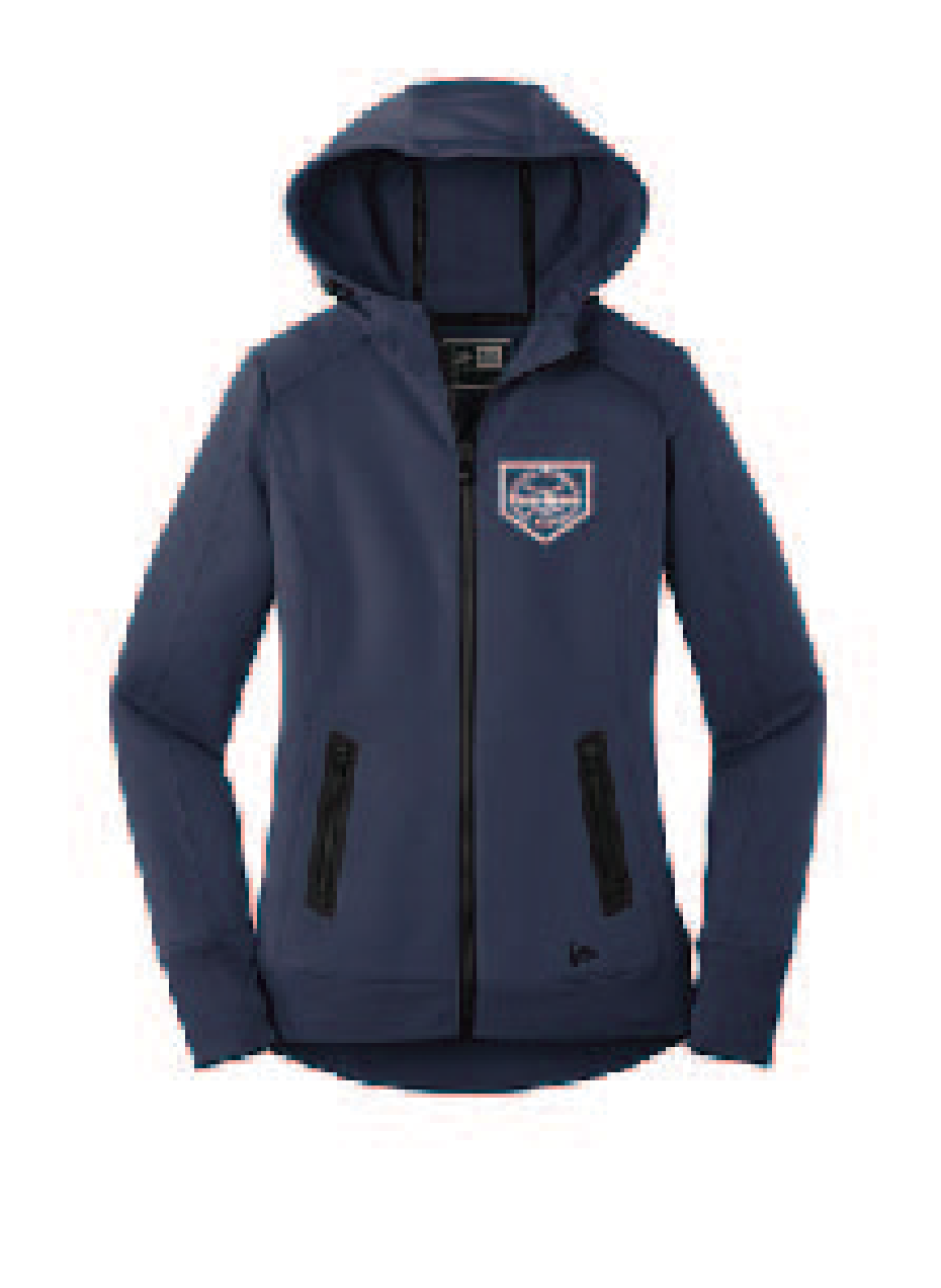 I) Ladies Fleece Full Zip Hoodie