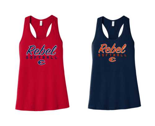 Ladies Racerback Tank - Script Logo