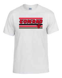 Gildan Adult DryBlend White Short Sleeve Paw Print T-Shirt