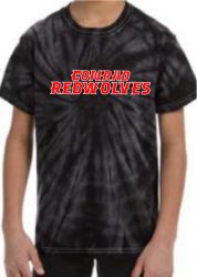 Tie-Dye Adult Black Tee 