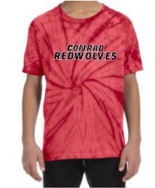Tie-Dye Adult Red Tee 