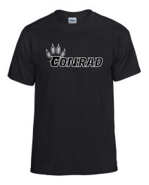 Gildan Adult Black New Grey Logo T-Shirt