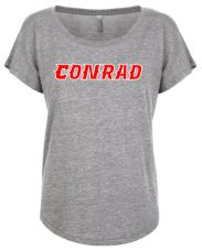 Next Level Ladies' Grey Triblend Dolman T-Shirt