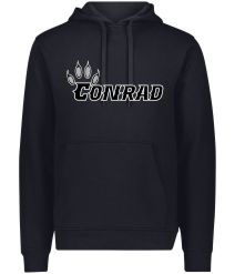 Augusta Adult Black New Grey Logo Hooded Sweatshirt