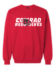 Gildan Adult Crewneck Red Softstyle Sweatshirt