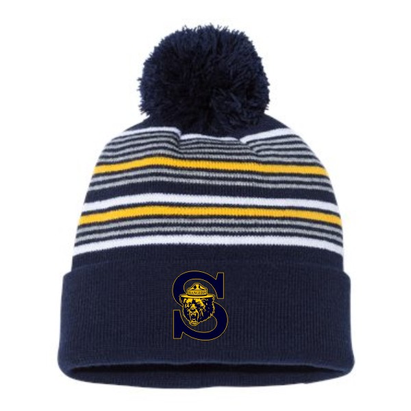 R- Pom pom Knit Hat