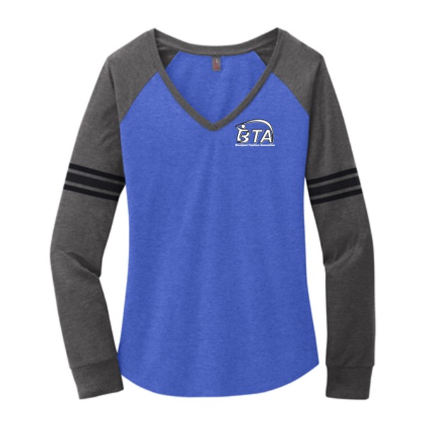 D- Ladies L/S V-Neck