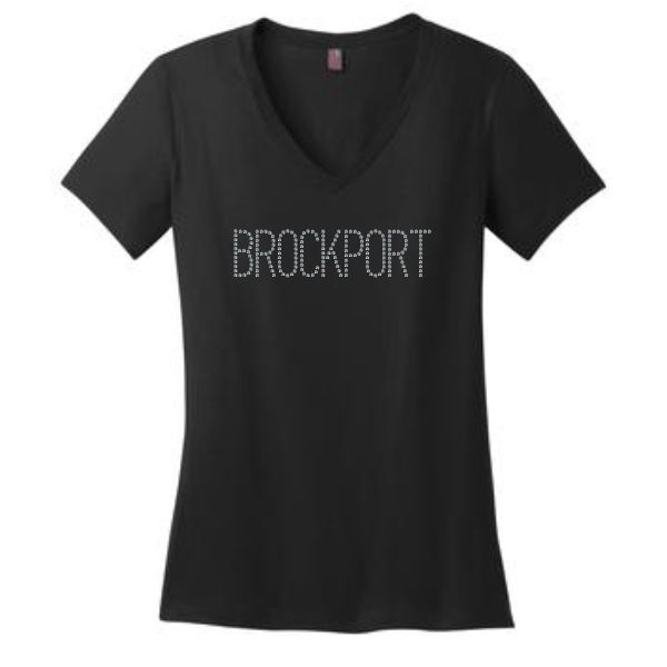 J- Ladies V-neck Glitter Shirt