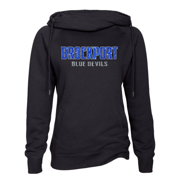 N- Ladies funnel neck Hoodie