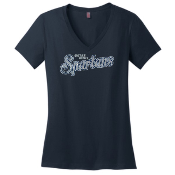 F. Glitter V-Neck