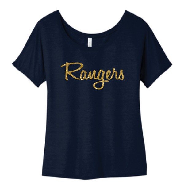 N- Ladies Slouchy Glitter T-shirt