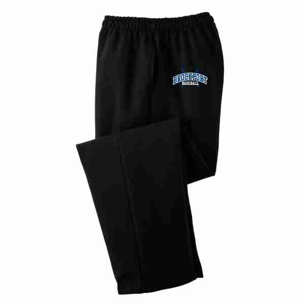 E. Open Bottom Cotton Sweatpants