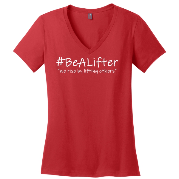 A. S/S Ladies V-Neck Logo #1