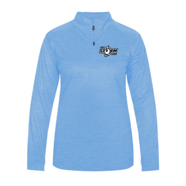 G- 1/4 Zip Ladies Long Sleeve