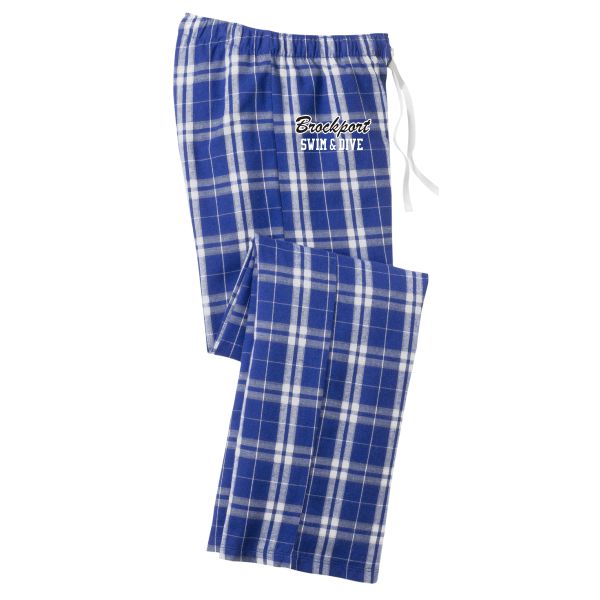 I. Ladies Drawstring Flannel Pants