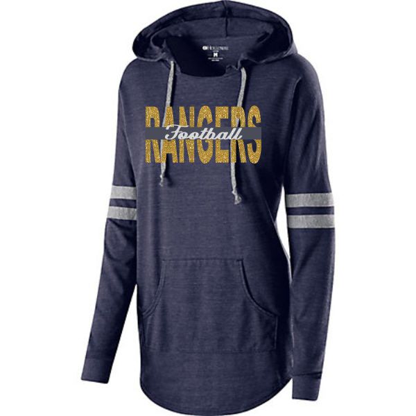 O. Glitter Football Pullover