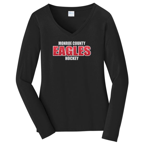 C. Ladies V-Neck Long Sleeve Tee