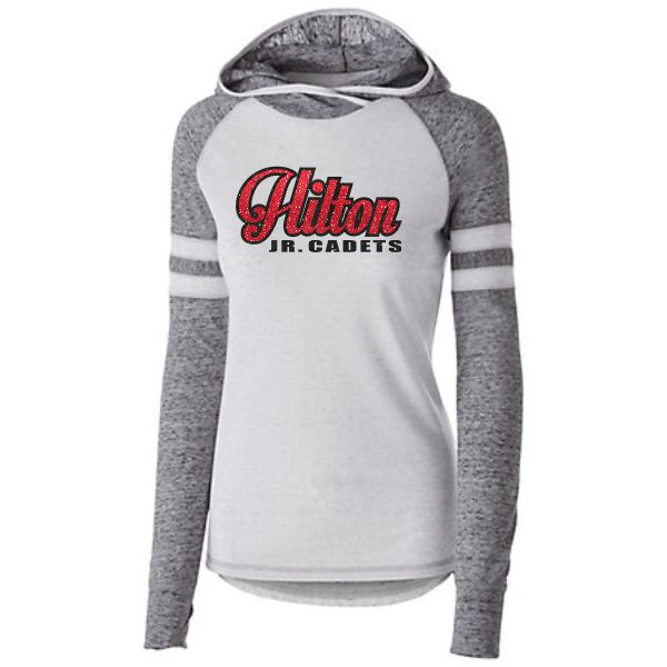 K- L/S Hooded Glitter T