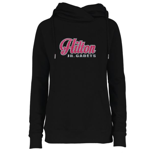 M- Glitter Funnelneck Hoodie