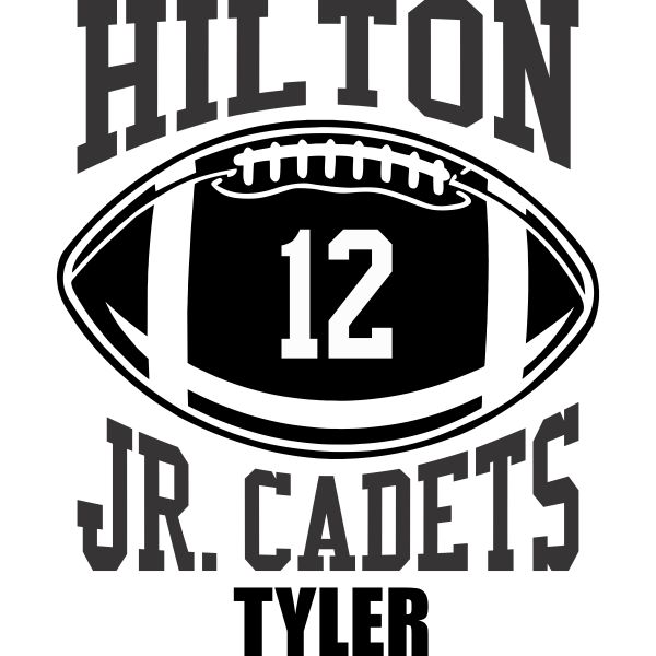 T- Football Decal