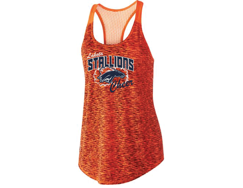 Cheer Glitter Tank - 222733 - Ladies & Girls Space Dye Tank