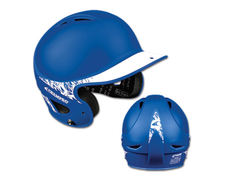 3530 - Two-Tone Rubberized Matte Finish Performance Batting Helmet w/Facemask