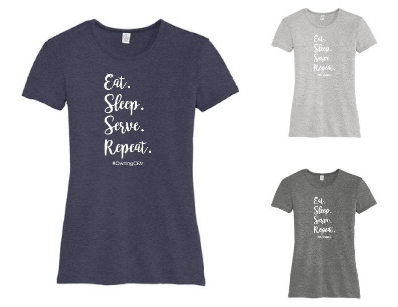 AA5052 - Serve Repeat Ladies T-Shirt