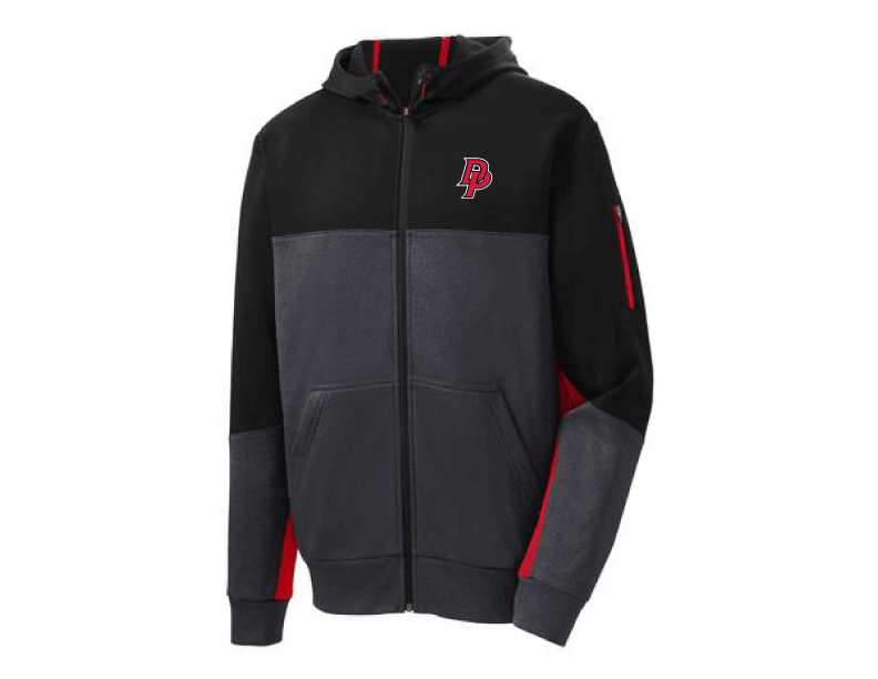 ST245 - Fleece Colorblock Full-Zip Hooded Jacket