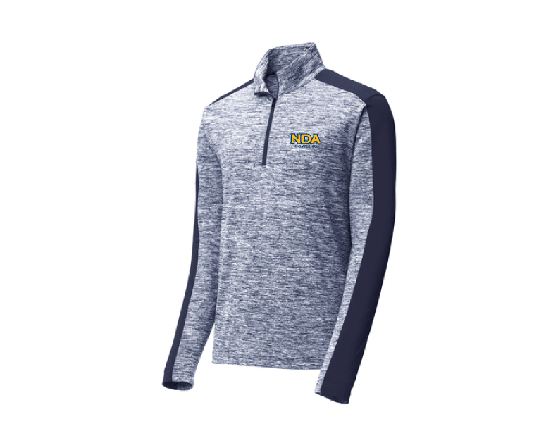 ST397- PosiCharge Electric Heather Colorblock 1/4-Zip Pullover