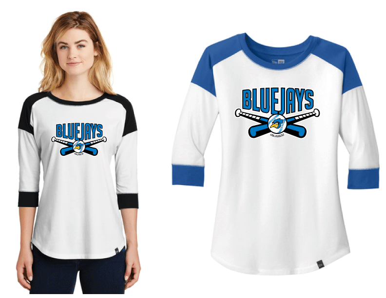 LNEA104 - New Era Ladies Heritage Blend 3/4-Sleeve Baseball Raglan Tee