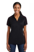 LST653 - Sport-Tek Ladies Micropique Sport-Wick Piped Polo