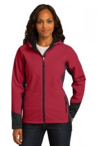 L319 - ort Authority Ladies Vertical Hooded Soft Shell Jacket