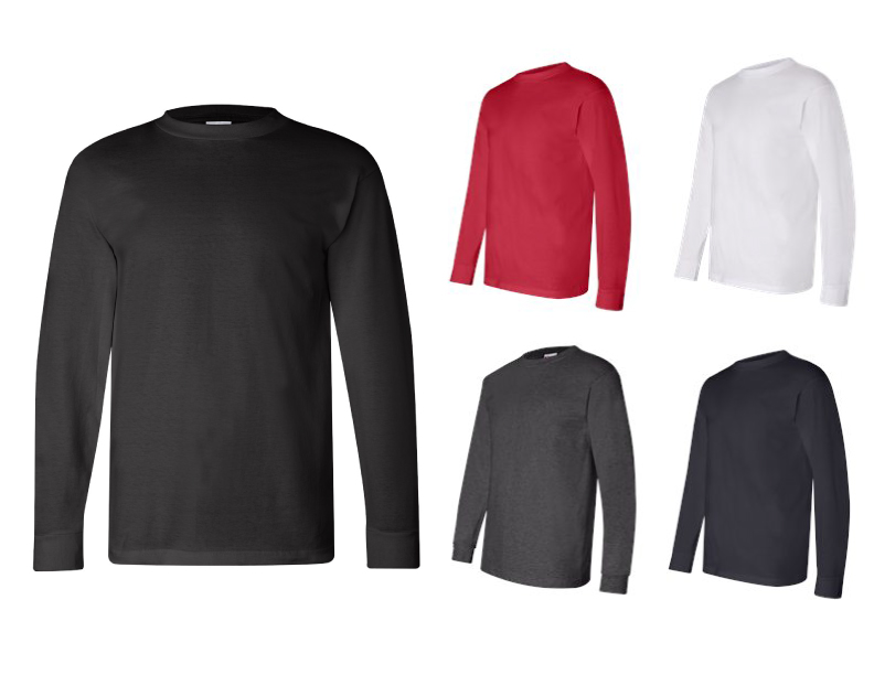 Screened - 6100 - Bayside - USA-Made Long Sleeve T-Shirt