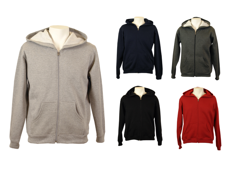 Screened - 1746 - CVC Mens Full Zip Fleece Hoodie