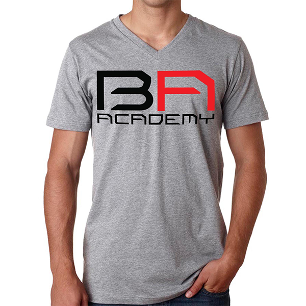Men's V-Neck T-Shirt - Grey - (N3200)