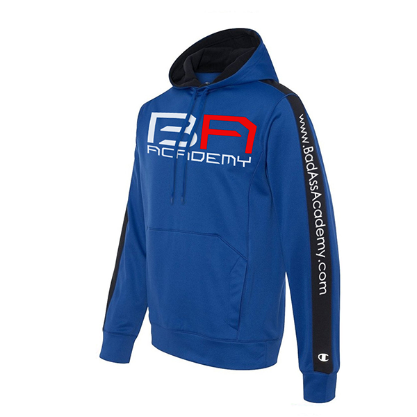Champion Adult Performance Hooded Pullover Fleece Hoodie - Royal blue/Black ( S220)