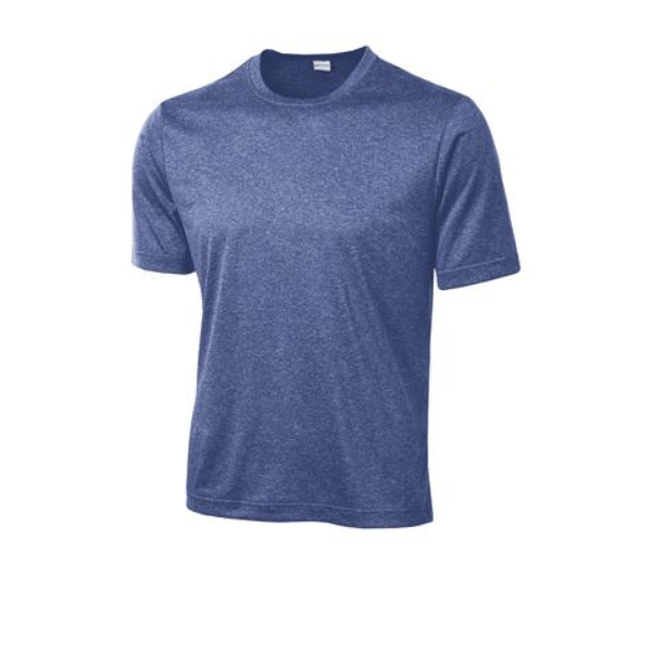 06 Heather Short Sleeve Tee with Scoop Neck